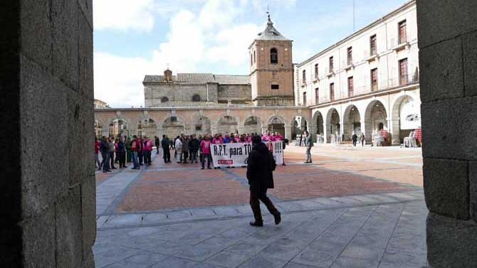 Concentración a favor de la RPT en abril de 2018.