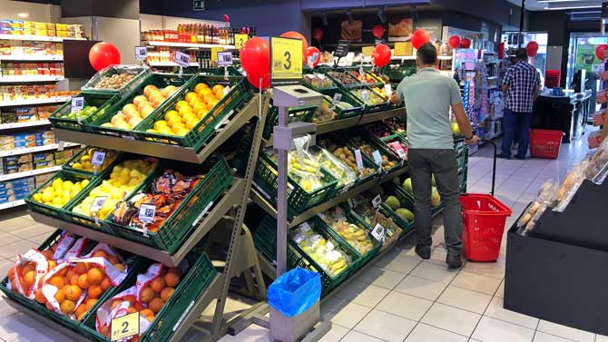 Supermercado Eroski en Ávila.