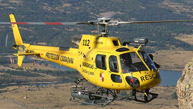 Imagen de archivo de un helicóptero de rescate.