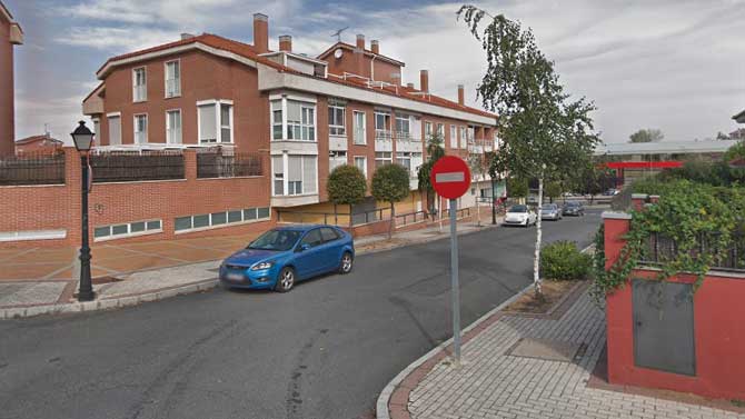 Calle Pintor Caprotti en el barrio de Las Hervencias.