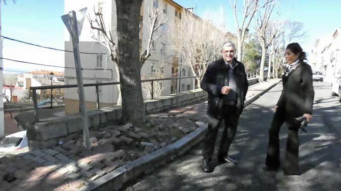 Imagen de archivo de ediles del PSOE en el barrio de San Nicolás.