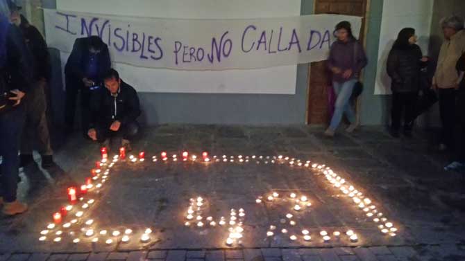 Concentración feminista en El Barco de Ávila.