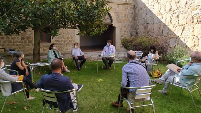 Reunión de la directiva del Colegio de Arquitectos con el alcalde.