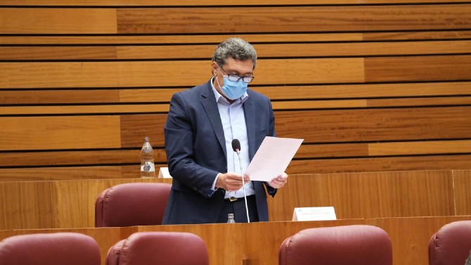 El procurador Pedro Pascual en las Cortes.