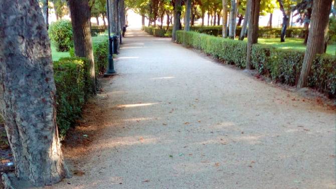 Mejoras en el parque Gónez Pamo en Arévalo.