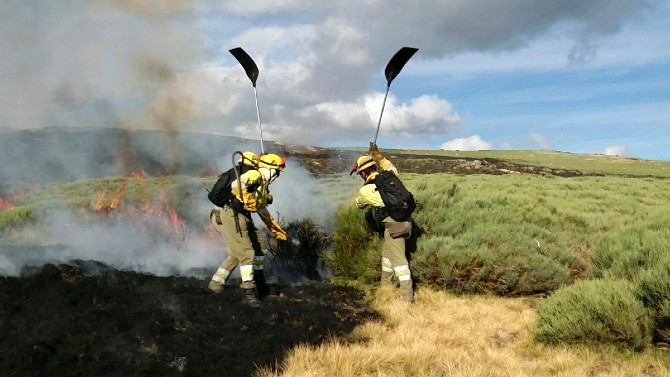 Imagen de archivo de un incendio.