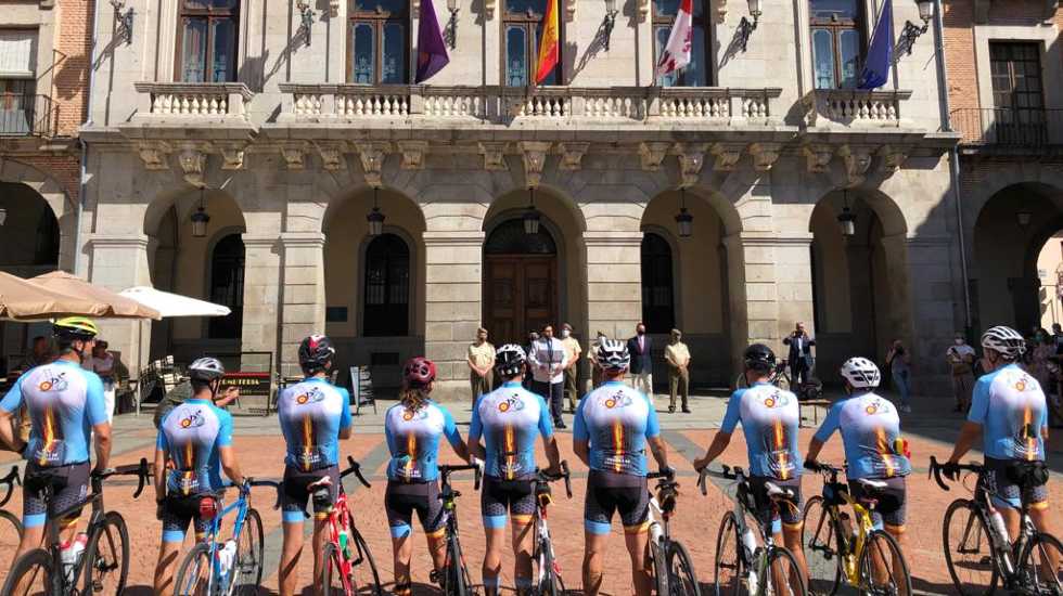 Los intendentes que han realizado la ruta 'Huellas de Teresa', en Ávila.