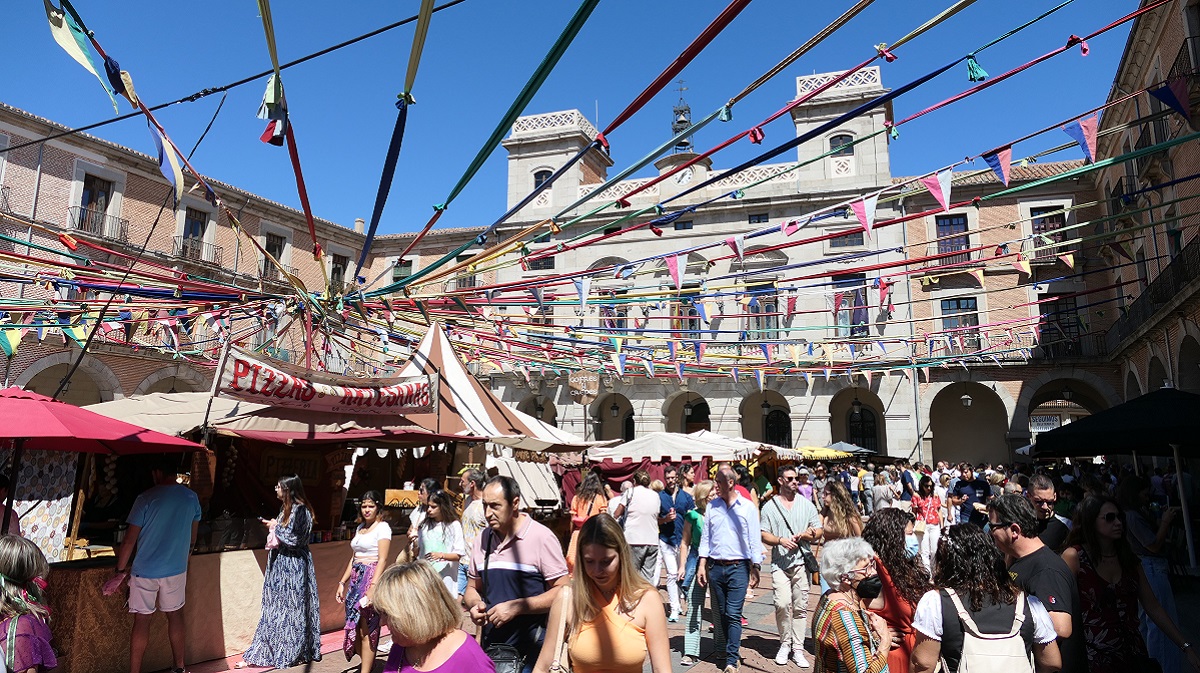 Plaza del Mercado Chico durante los medievales.