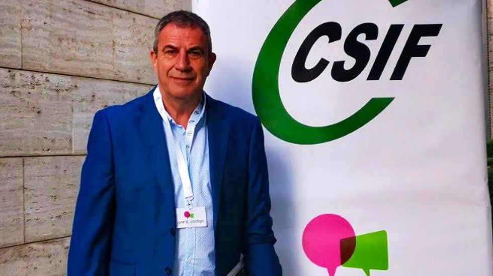 Alfonso Sánchez, presidente de CSIF Ávila.