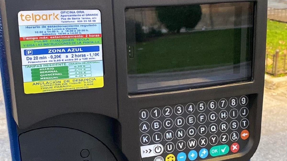 Parquímetro de la ORA en Ávila.