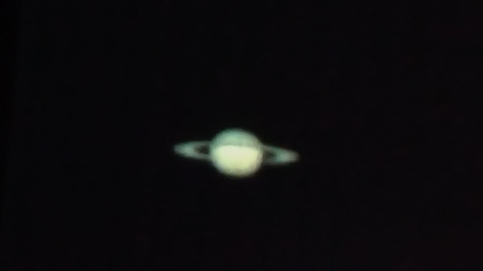 Saturno desde el observatorio de La Serrezuela.