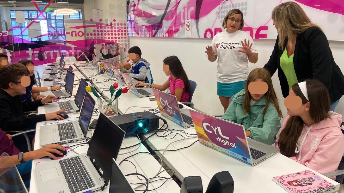 Campamento digital sobre ciberseguridad.