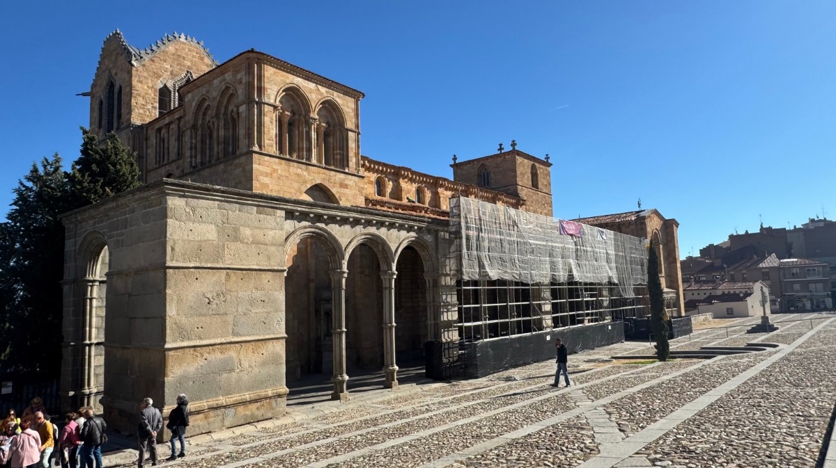 Obras en la iglesia de San Vicente
