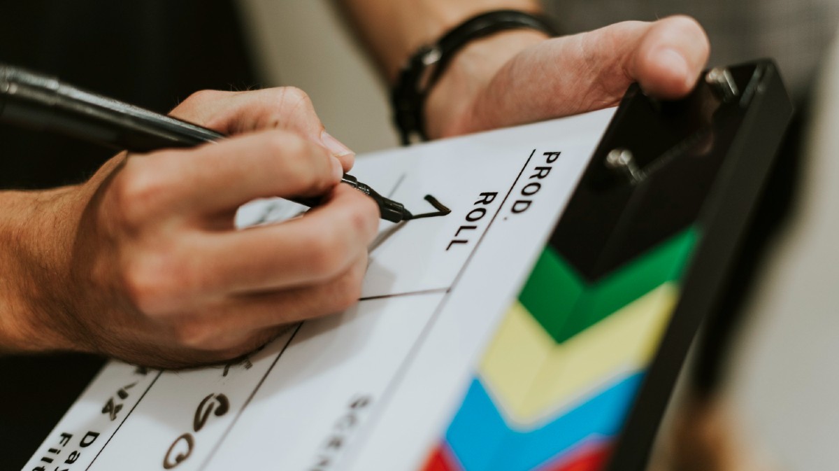 Imagen de archivo del rodaje de un cortometraje.