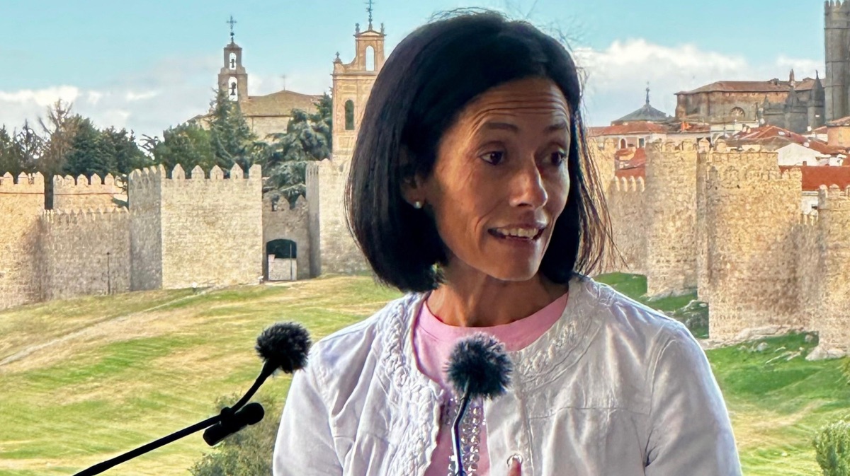 Patricia Rodriguez, candidata a la alcald&iacute;a del PP, interviene en la directiva provincial.