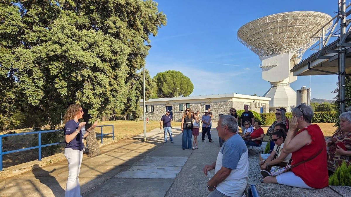 Estaci&oacute;n espacial en Cebreros.