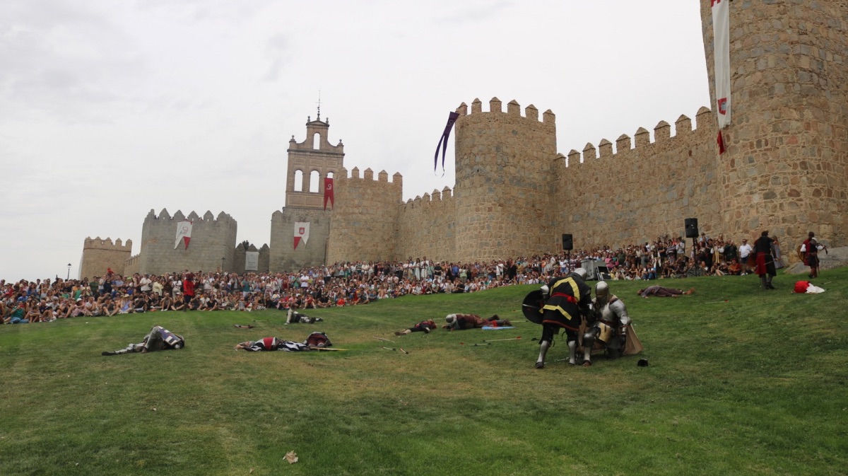 Recreaci&oacute;n del asalto ingl&eacute;s a la muralla