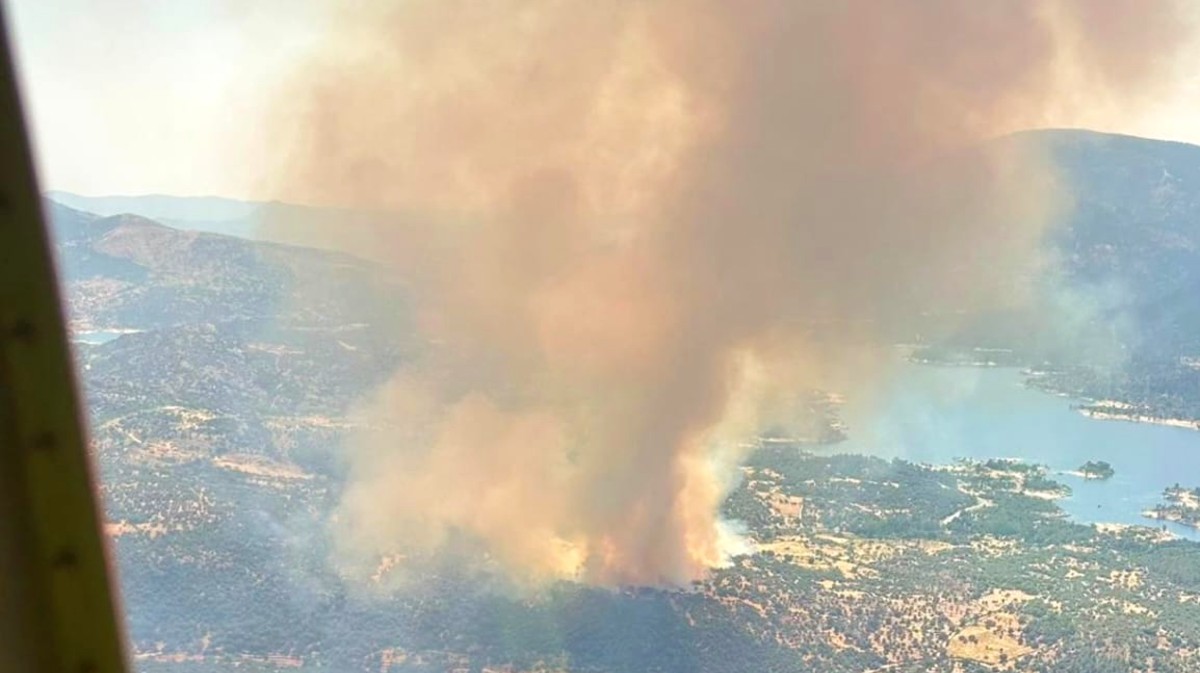 Incendio en El Barraco, en julio.