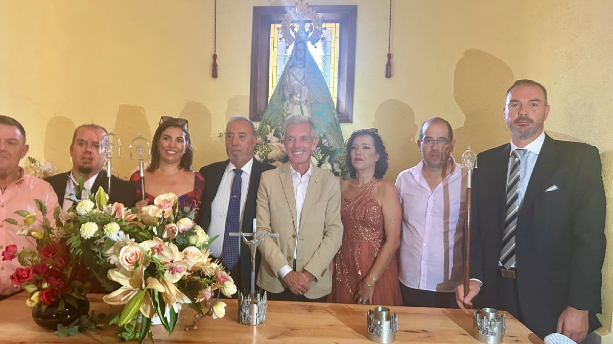Autoridades en las fiestas de Pajares de Adaja.