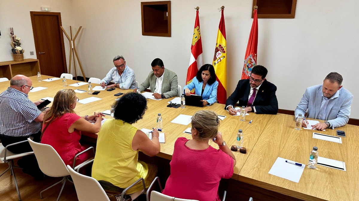 Reuni&oacute;n de la Mesa de Ferrocarril con la consejera de Movilidad.