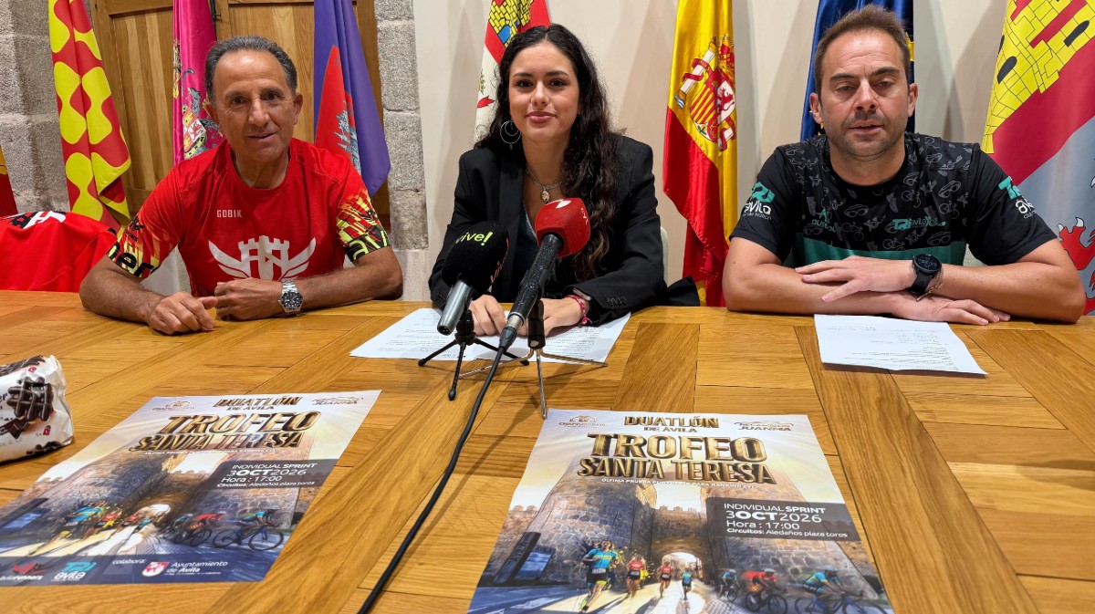 Presentaci&oacute;n del duatl&oacute;n de las Fiestas de Santa Teresa.