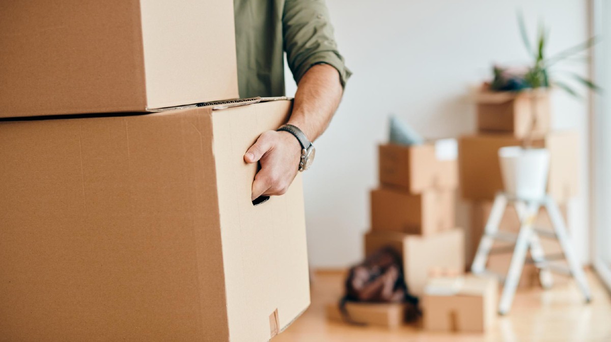 Imagen de archivo de una mudanza.
