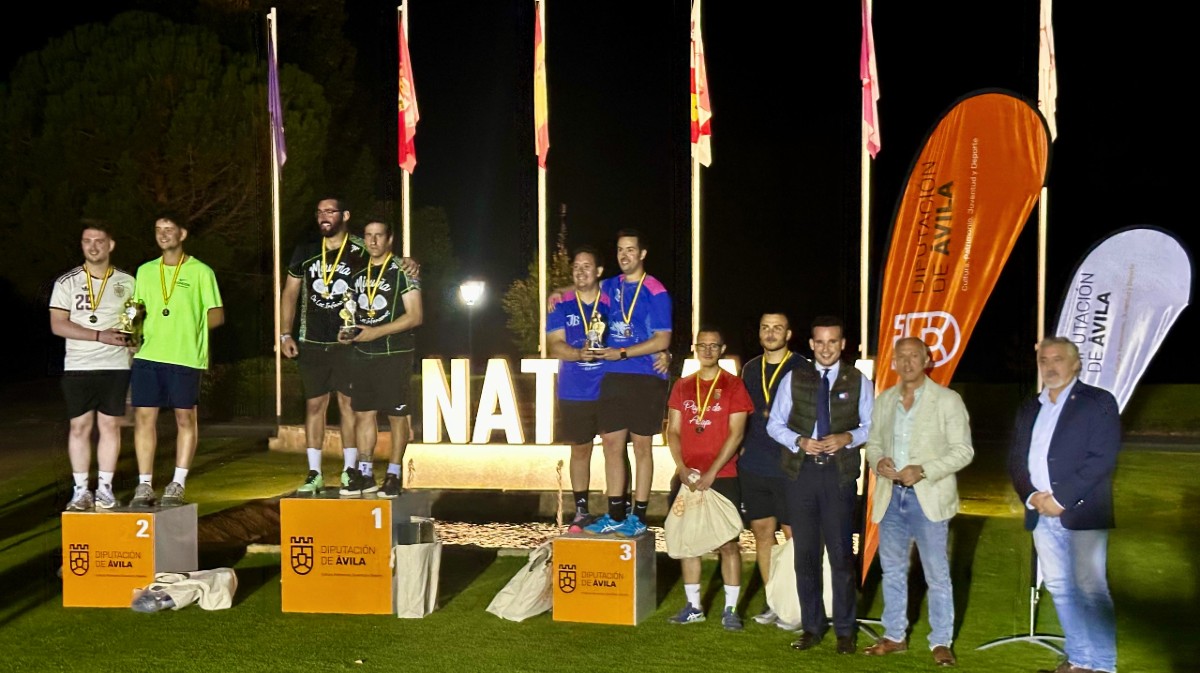 Podio de la II Copa P&aacute;del Diputaci&oacute;n de &Aacute;vila.