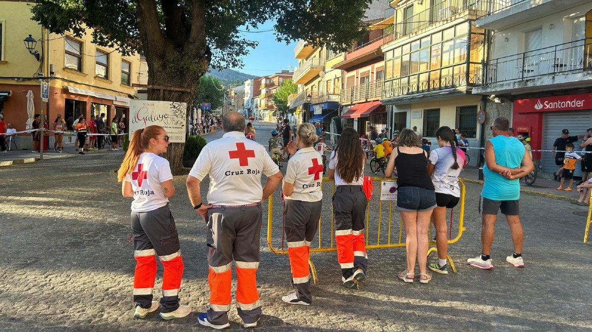 Efectivos de Cruz Roja en las fiestas de Cebreros.
