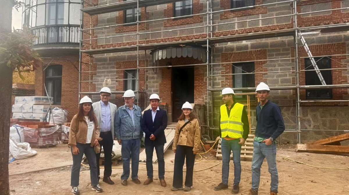 Visita a las obras del palacete Nebreda, el lunes.
