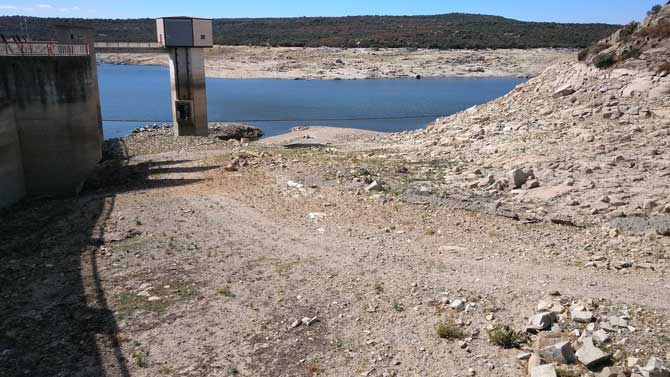 El embalse de Las Cogotas, al 14%, esta semana.