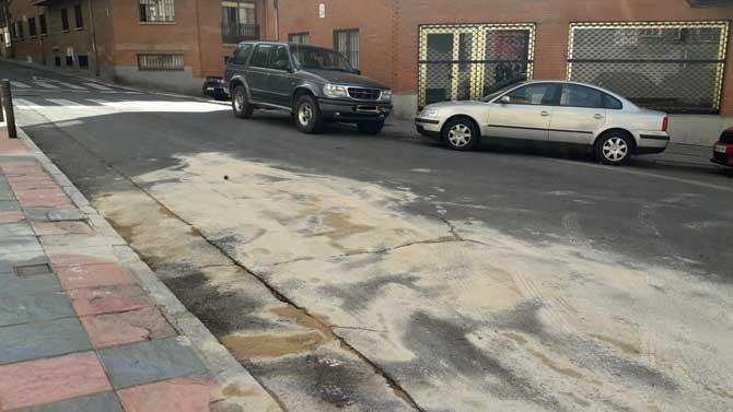 Lugar del atropello mortal en la calle Capitán Peñas.