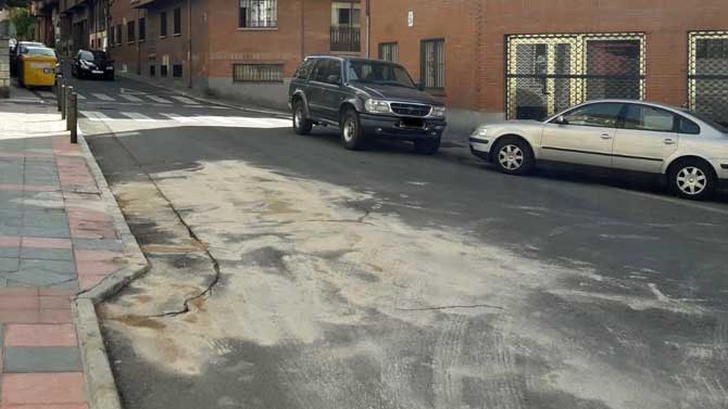 Calle Capitán Peñas, donde se produjo el atropello.
