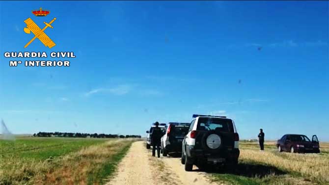 Intervención contra el furtivismo de la Guardia Civil.