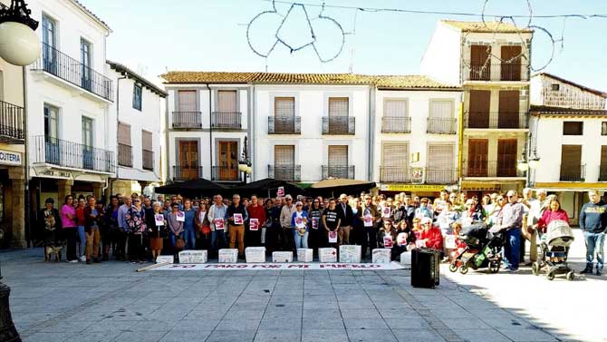 Concentración de la España Vaciada en El Barco de Ávila.