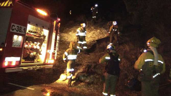 Imagen de archivo de una motobomba contra incendios.