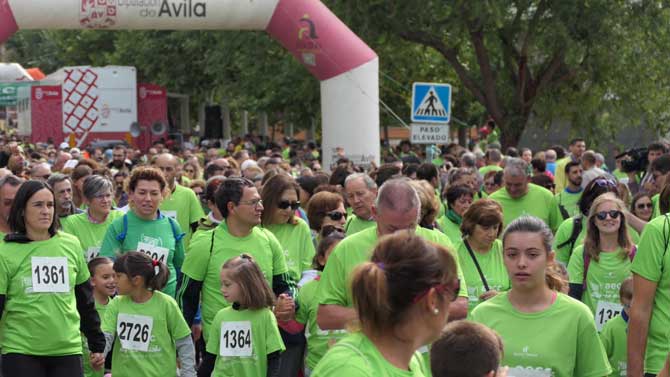 Reciente marcha de la AECC.