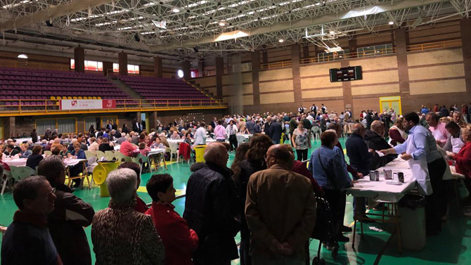 Chocolate y churros en las fiestas de La Santa.