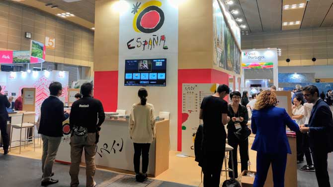 Feria de turismo JATA en Japón.