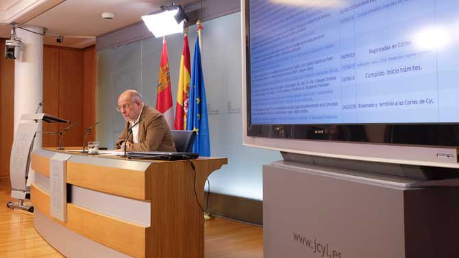 El portavoz de la Junta, Francisco Igea, tras el Consejo de Gobierno.