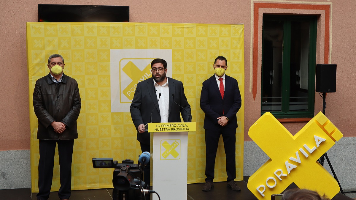 Jesús Manuel Sánchez Cabrera, en su discurso en las elecciones autonómicas de febrero.