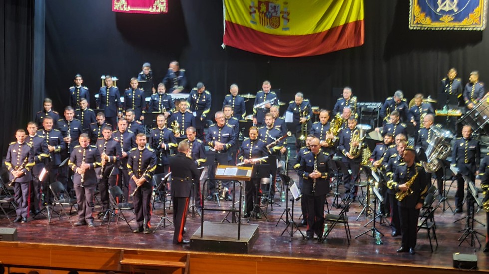 Concierto de la Unidad de Música de la Agrupación de Infantería de Marina de Madrid en El Tiemblo.