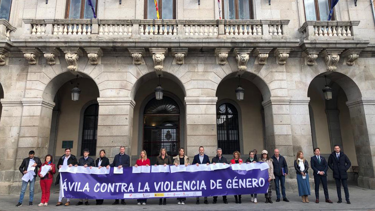 Concentración de la corporación municipal de octubre
