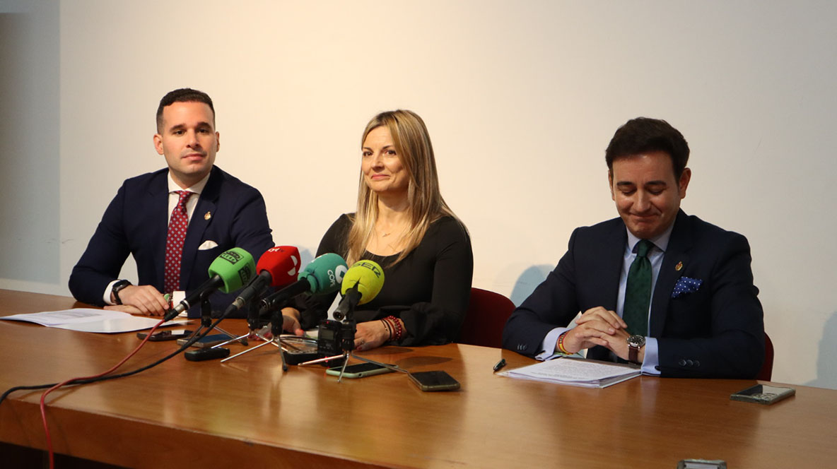 Los tres concejales de Vox del Ayuntamiento