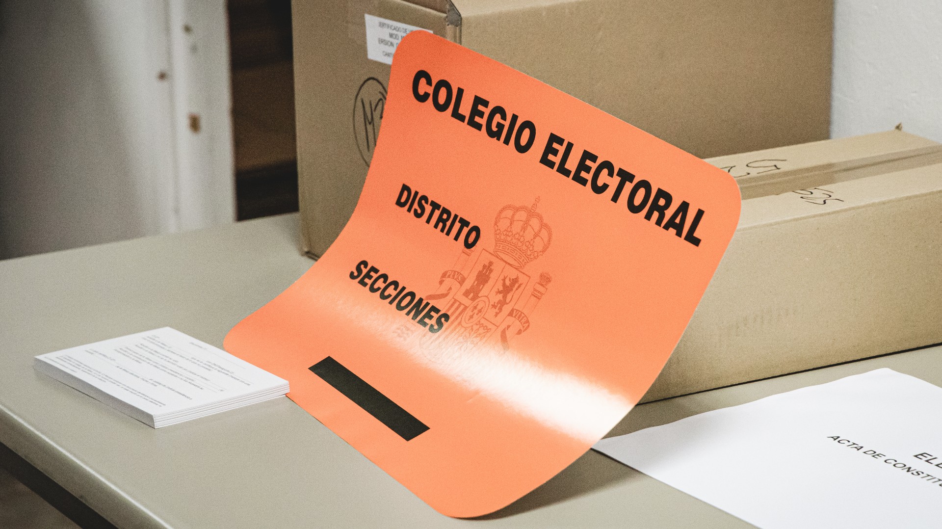 Imagen de archivo de un colegio electoral.
