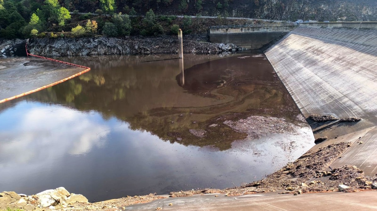 Situaci&oacute;n de una presa que abastece a Piedralaves.