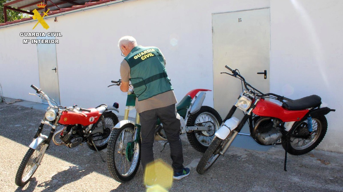 Motocicletas recuperadas en Toledo.