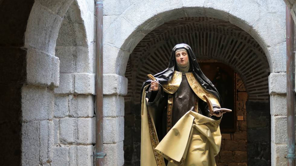 Imagen de Santa Teresa en el museo de su casa natal.