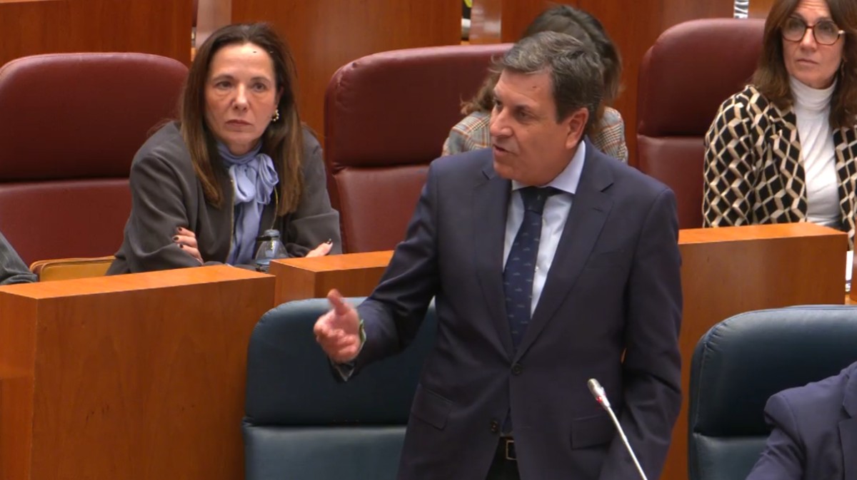 Fern&aacute;ndez Carriedo en su intervenci&oacute;n en el pleno de las Cortes.