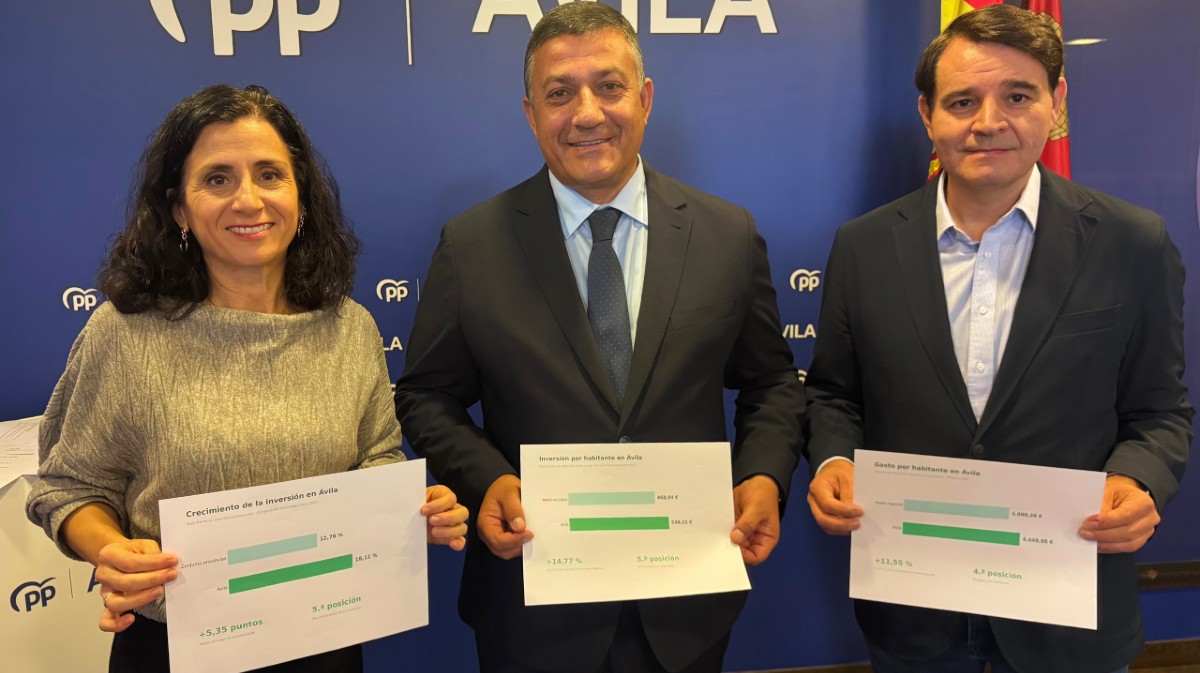 Cristina Sanchidri&aacute;n, Carlos Garc&iacute;a y David Beltr&aacute;n presentan el proyecto de presupuestos de la Junta.