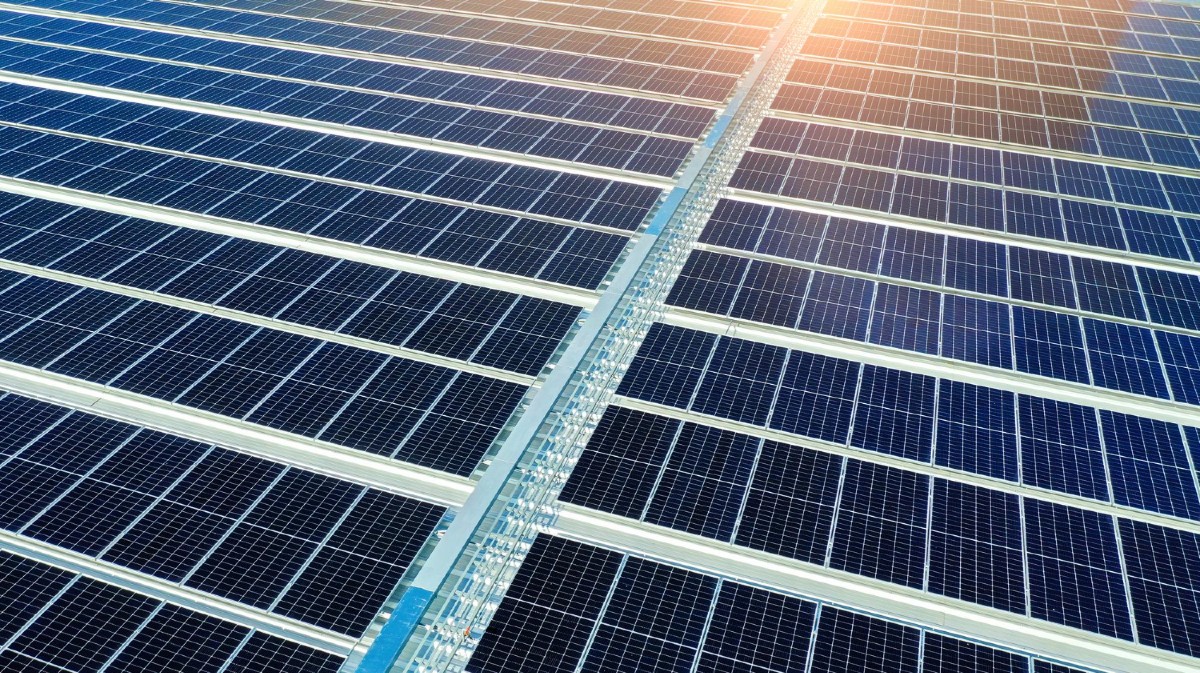 Planta fotovoltaica.